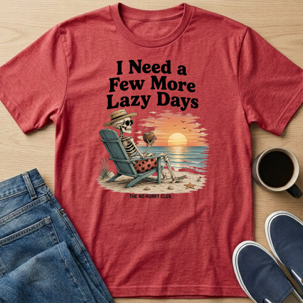 Lazy Days Skelly T-Shirt