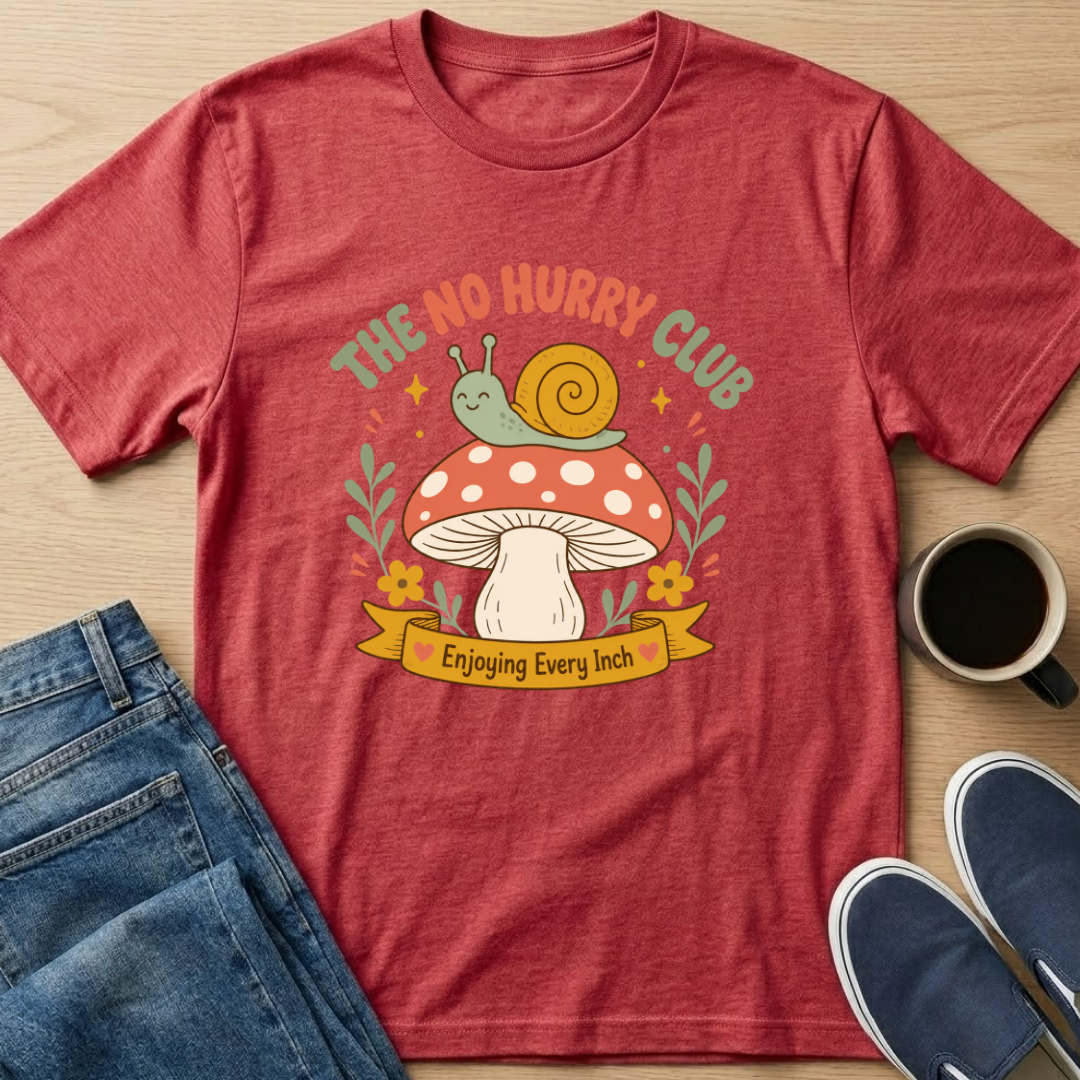 Enjoying Every Inch Mushroom T-Shirt