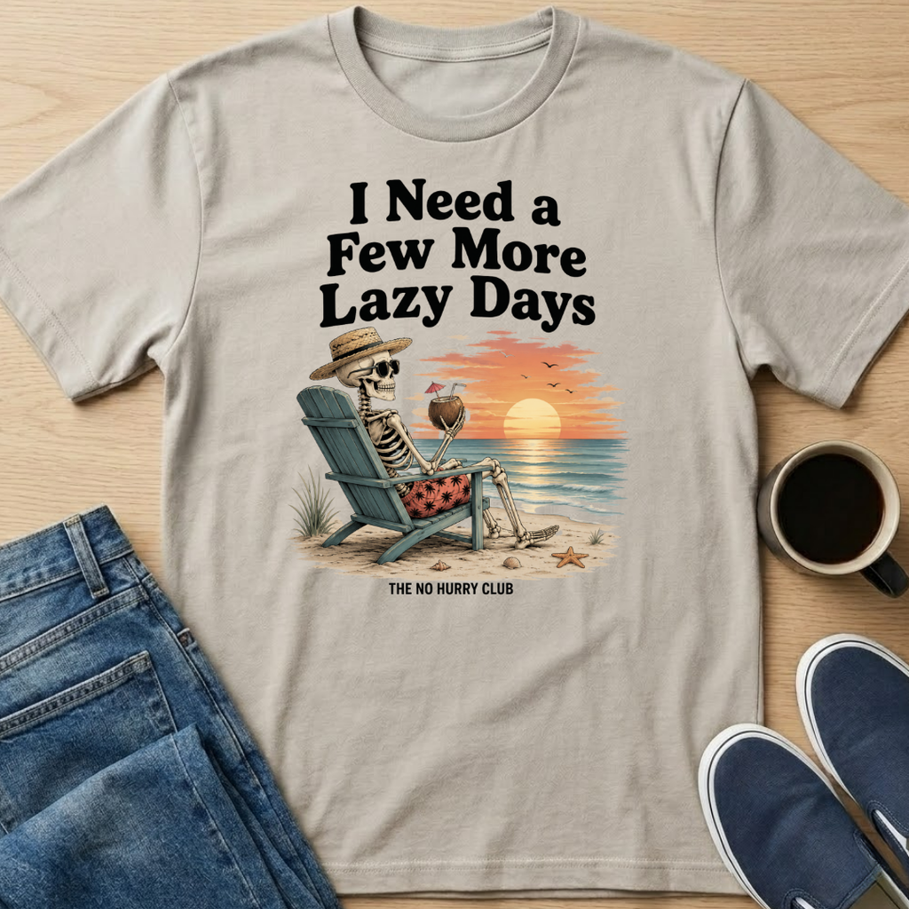 Lazy Days Skelly T-Shirt