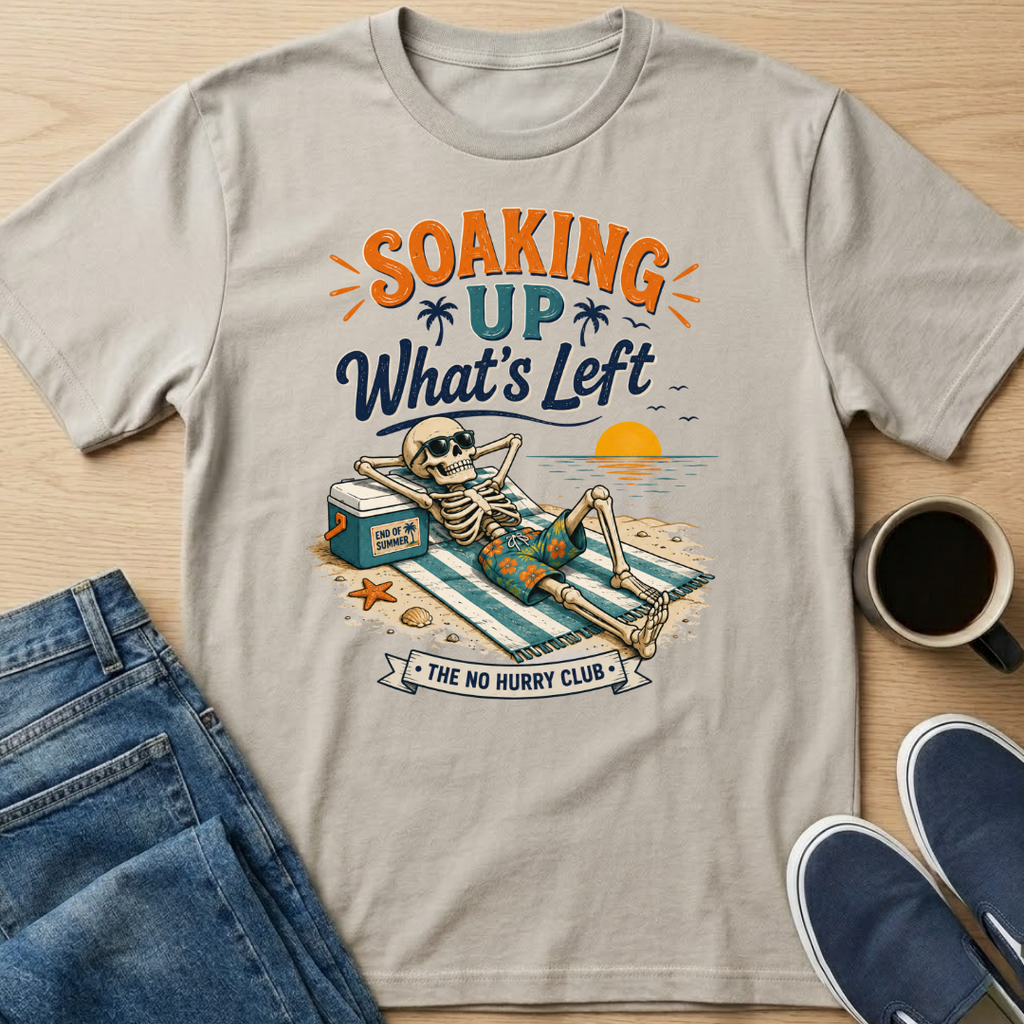 Soaking Up What's Left Skelly T-Shirt