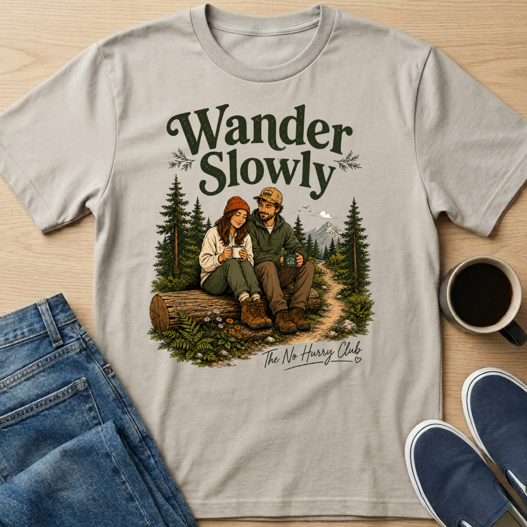 Wander Slowly Couple T-Shirt