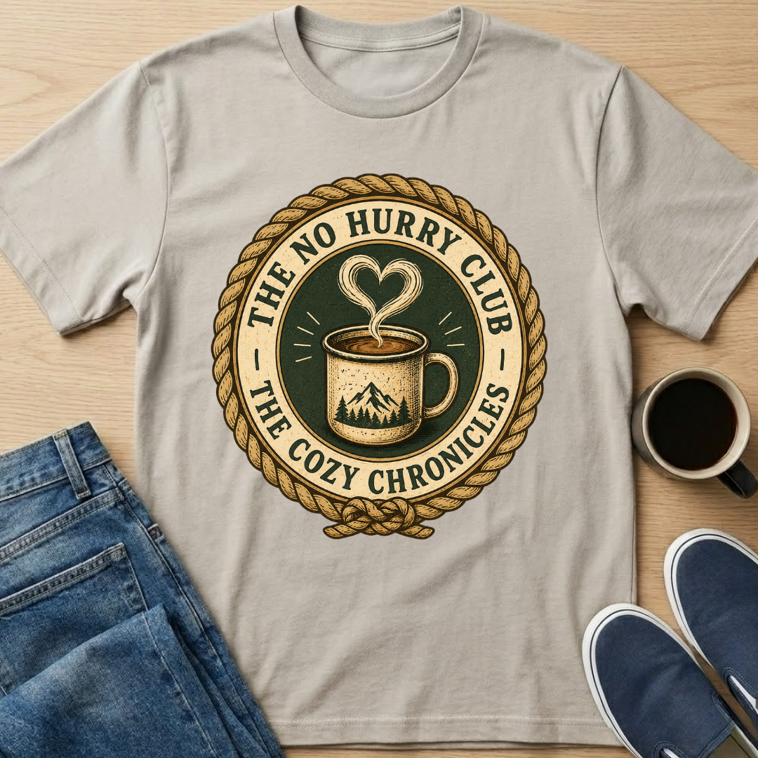 Cozy Chronicles Badge T-Shirt