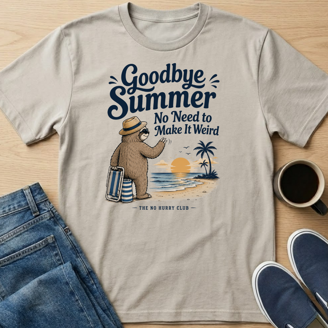 Goodbye Summer Sloth T-Shirt