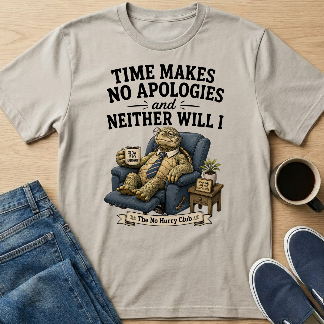 Time Makes No Apologies Turtle T-Shirt