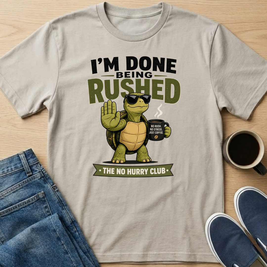 I'm Done Being Rushed T-Shirt