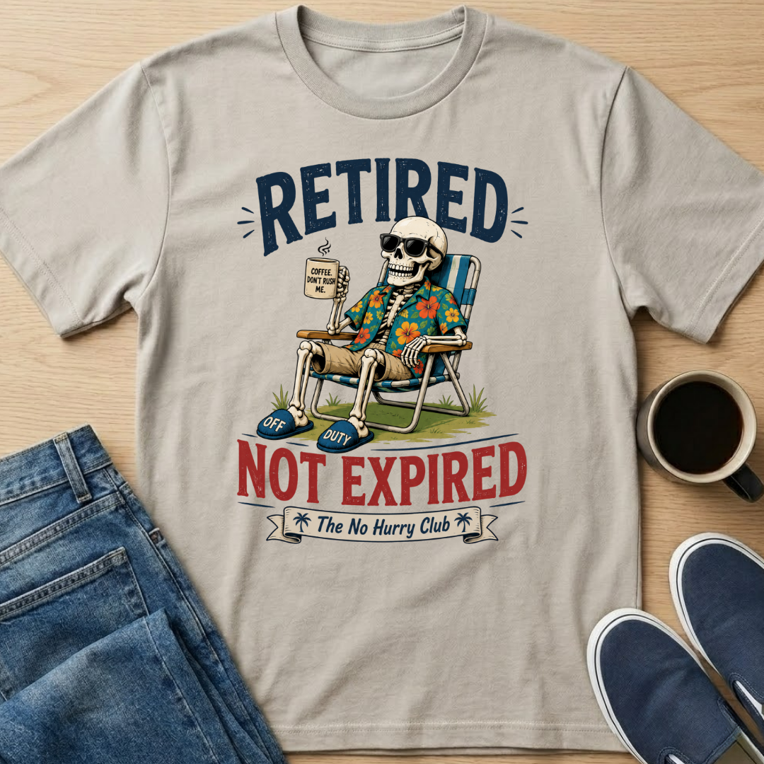 Retired Not Expired Skelly T-Shirt