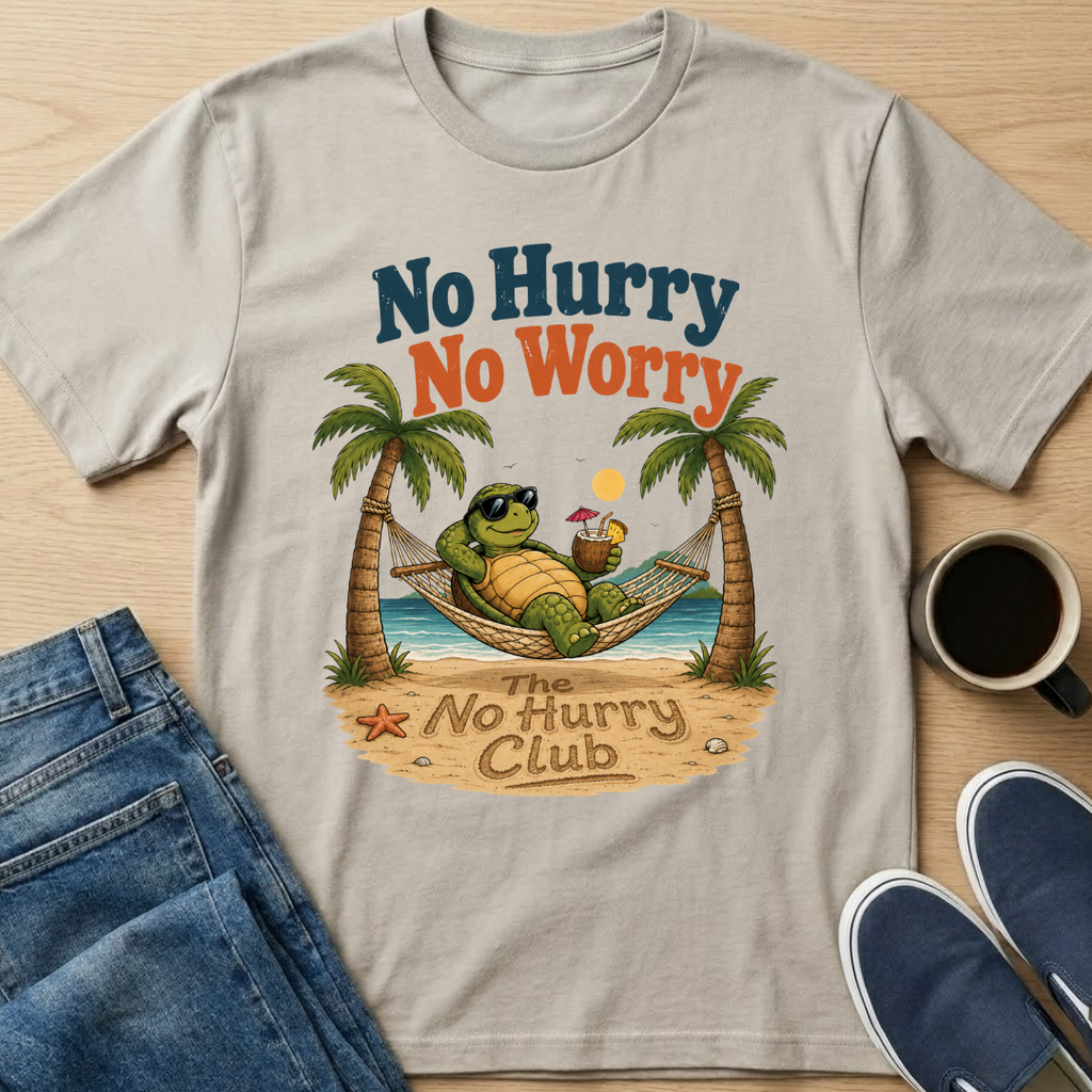 No Hurry No Worry Hammock T-Shirt