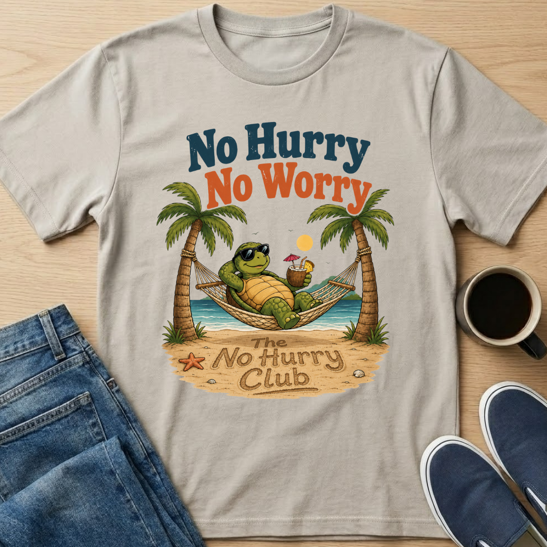 No Hurry No Worry Hammock T-Shirt