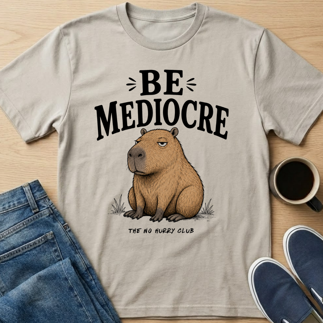 Be Mediocre Capybara T-Shirt
