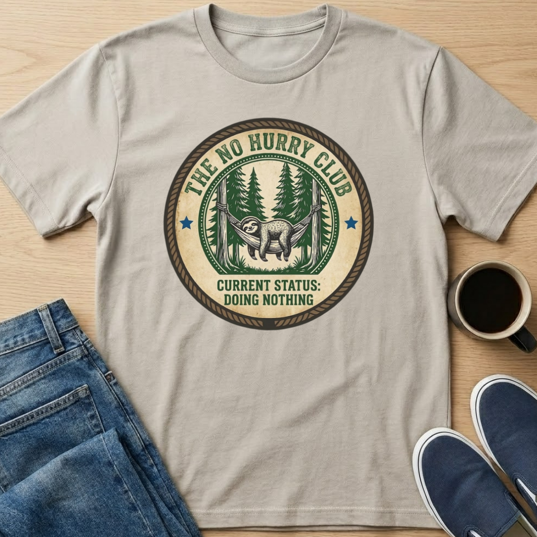 Doing Nothing Sloth T-Shirt