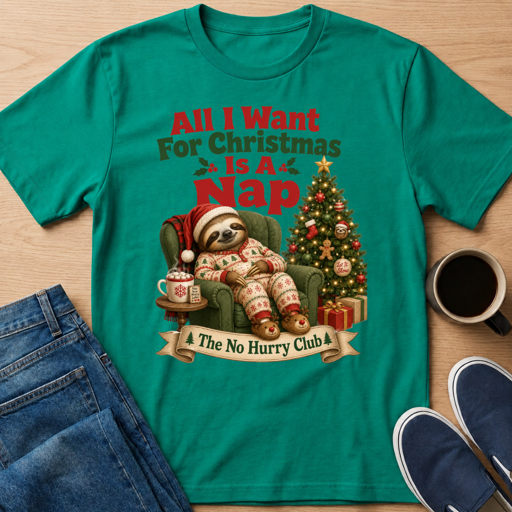 Christmas Nap Sloth T-Shirt