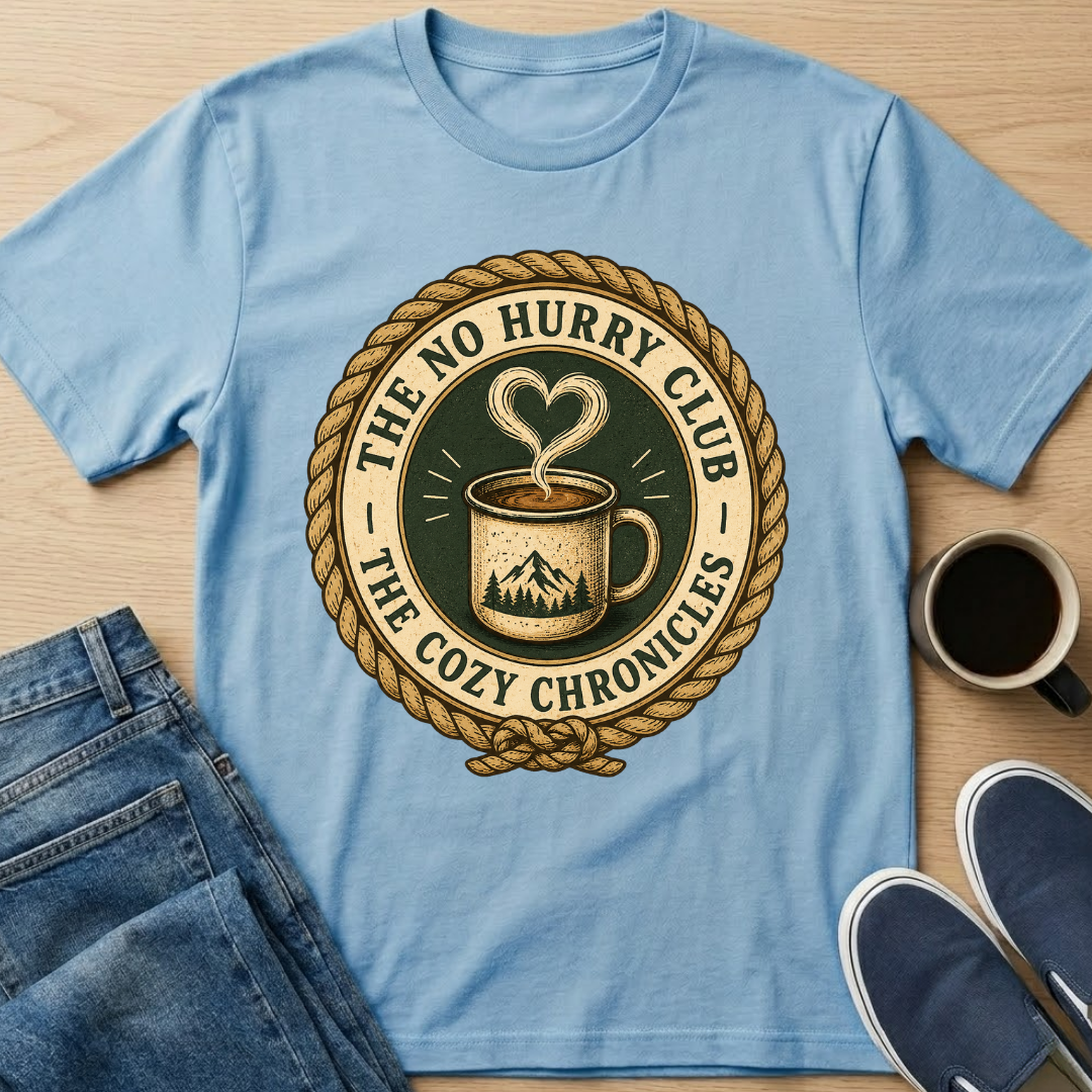 Cozy Chronicles Badge T-Shirt