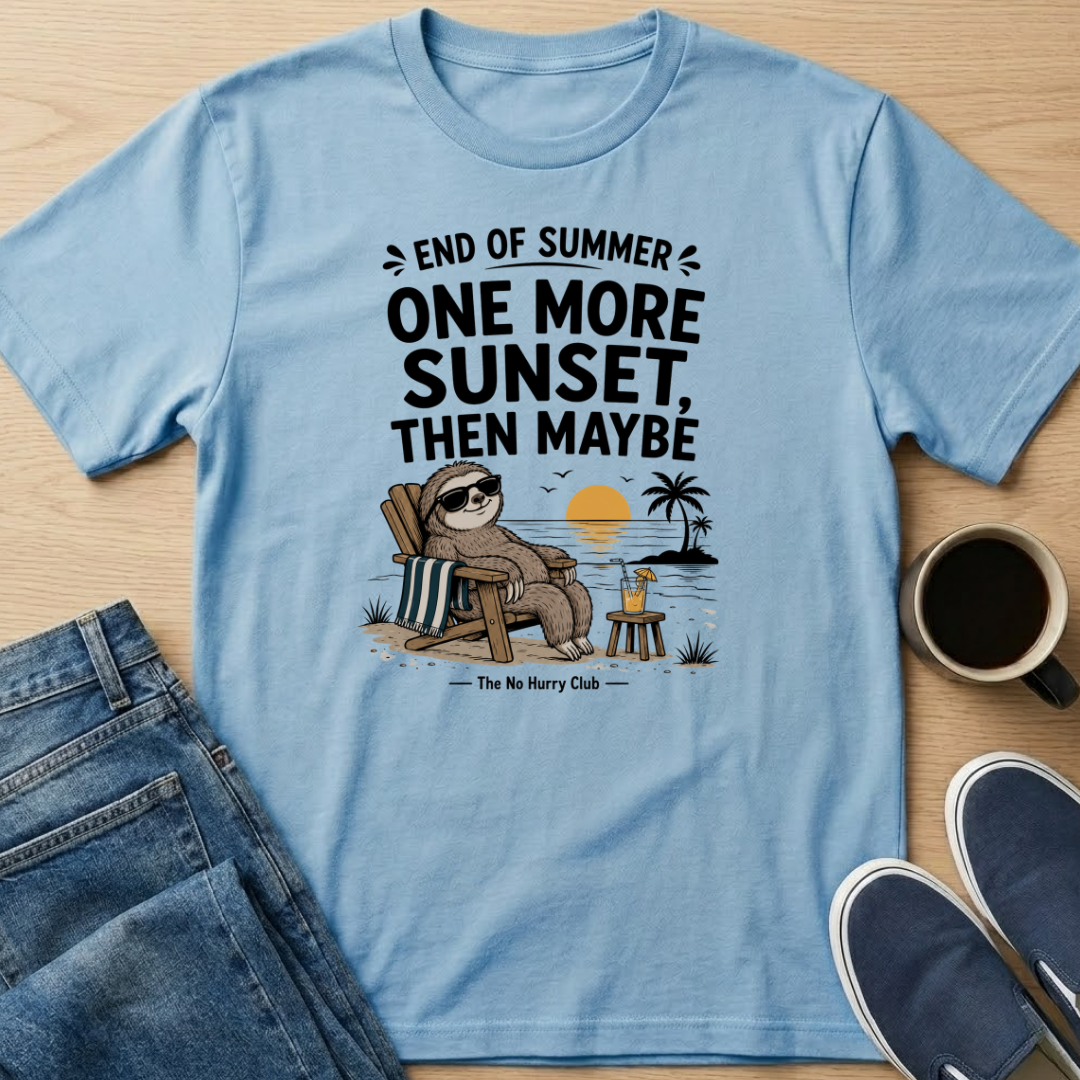 One More Sunset Sloth T-Shirt