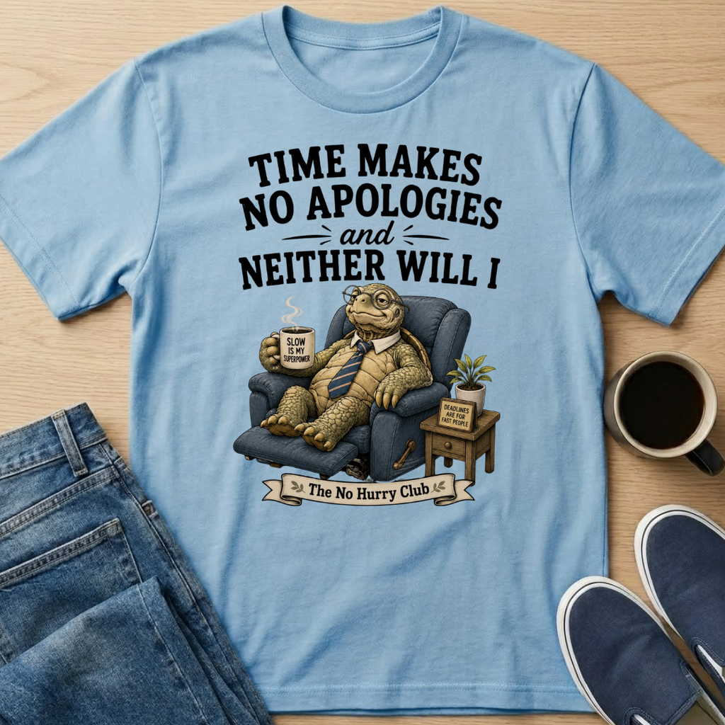 Time Makes No Apologies Turtle T-Shirt