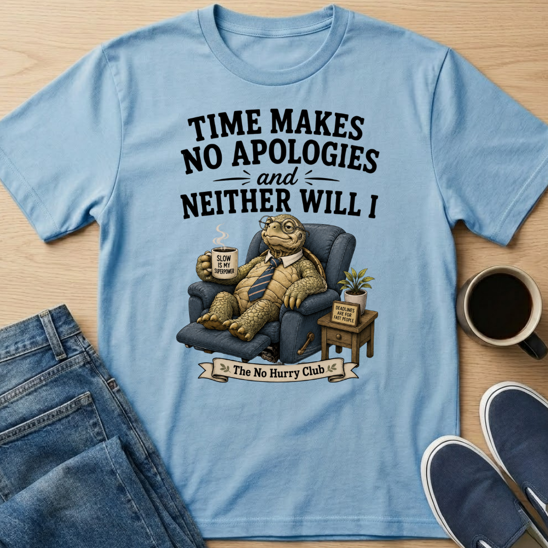 Time Makes No Apologies Turtle T-Shirt