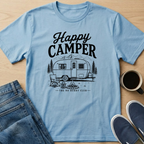 Happy Camper - Black T-Shirt