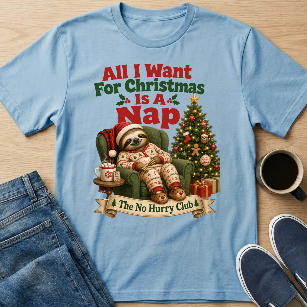 Christmas Nap Sloth T-Shirt