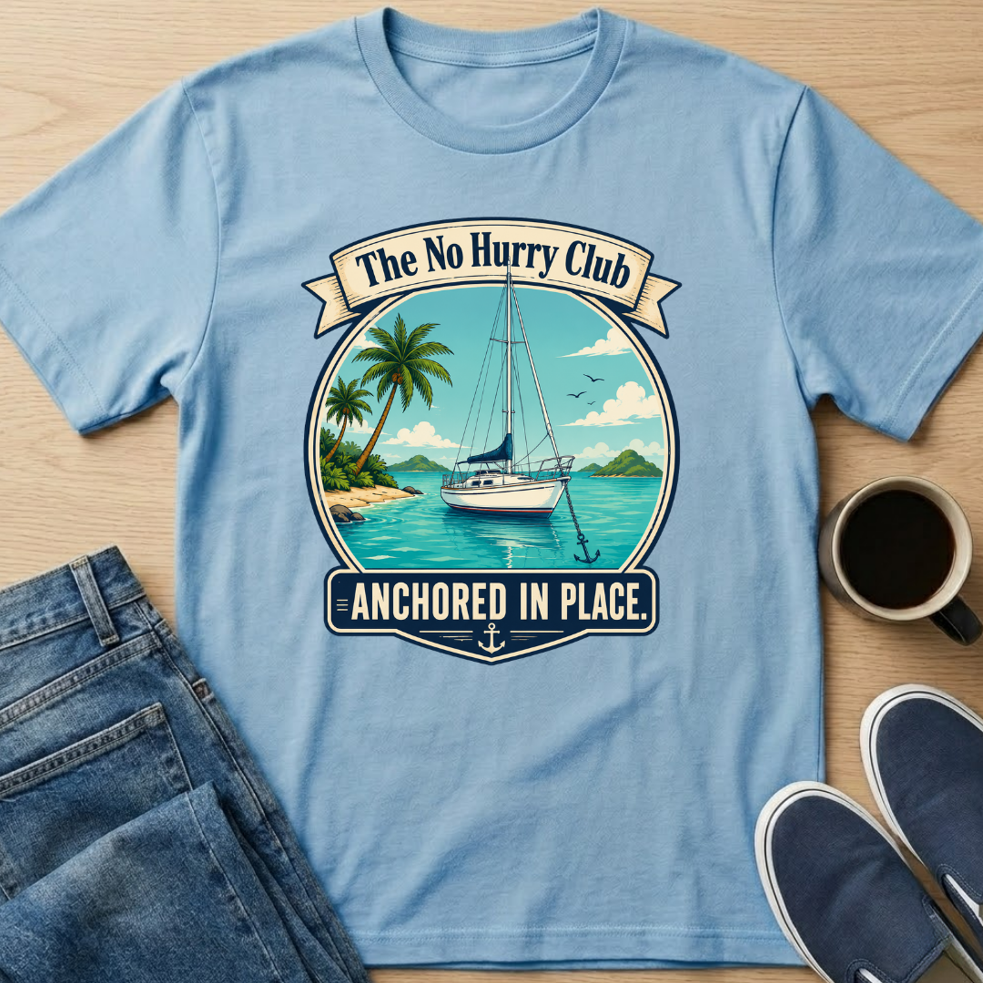 Anchored in Place Sailboat T-Shirt