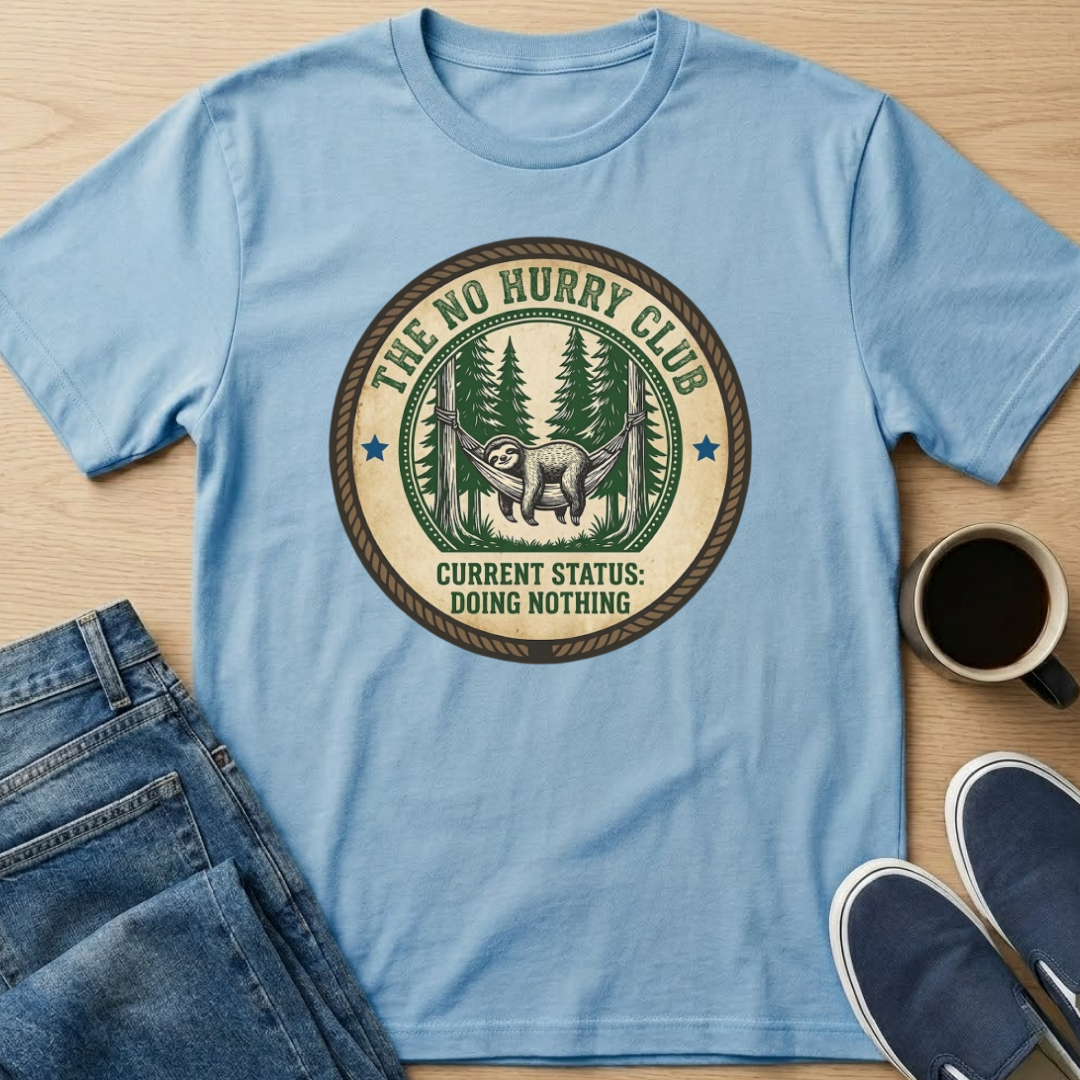 Doing Nothing Sloth T-Shirt