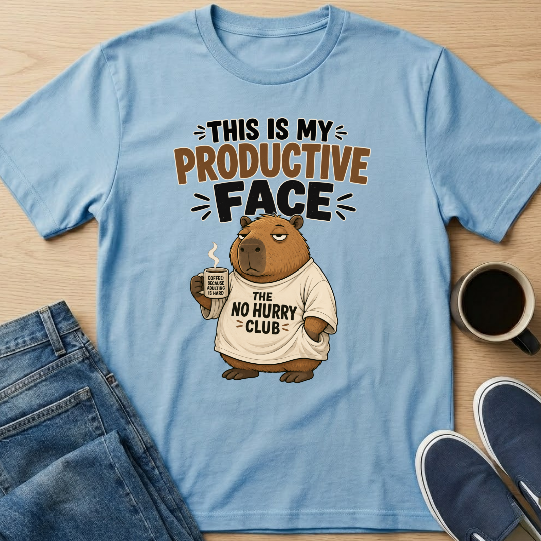 Productive Face Capybara T-Shirt