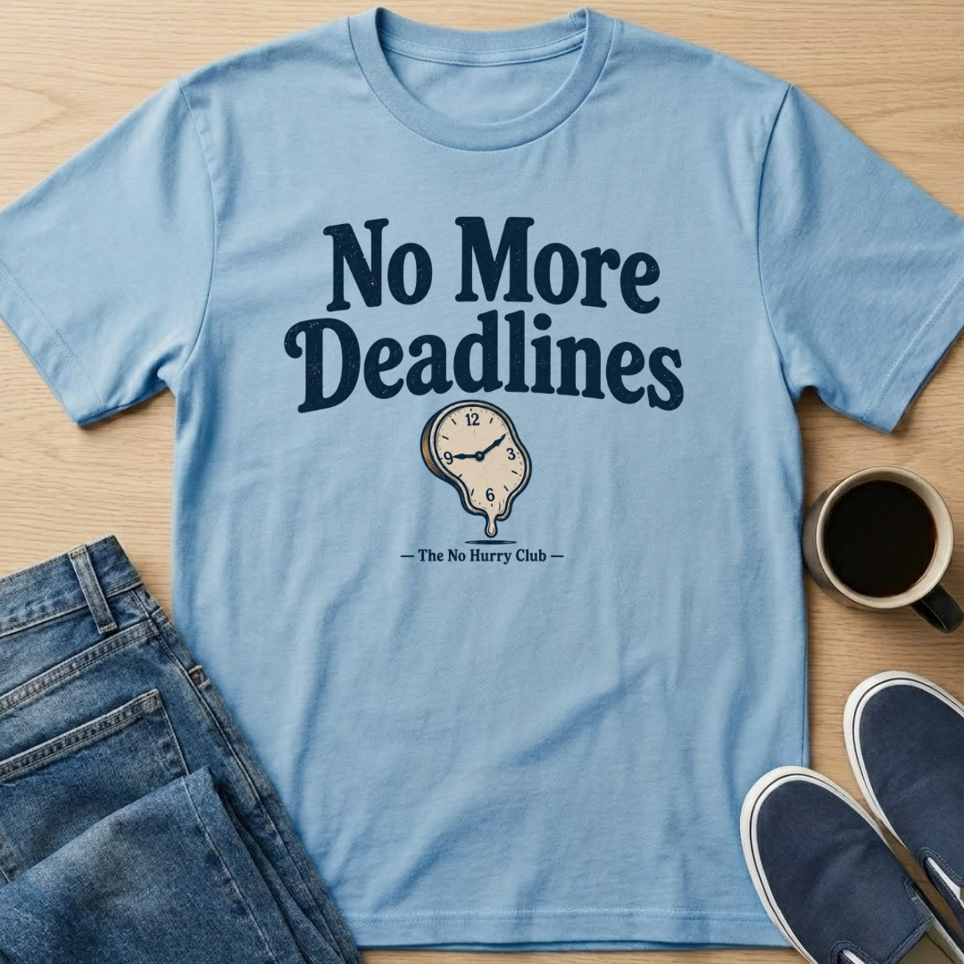 No More Deadlines Clock T-Shirt