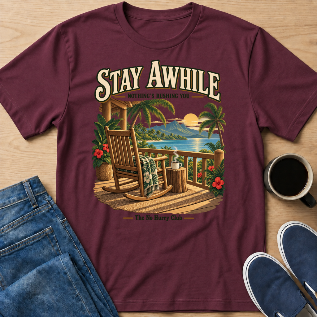Lanai Stay Awhile T-Shirt