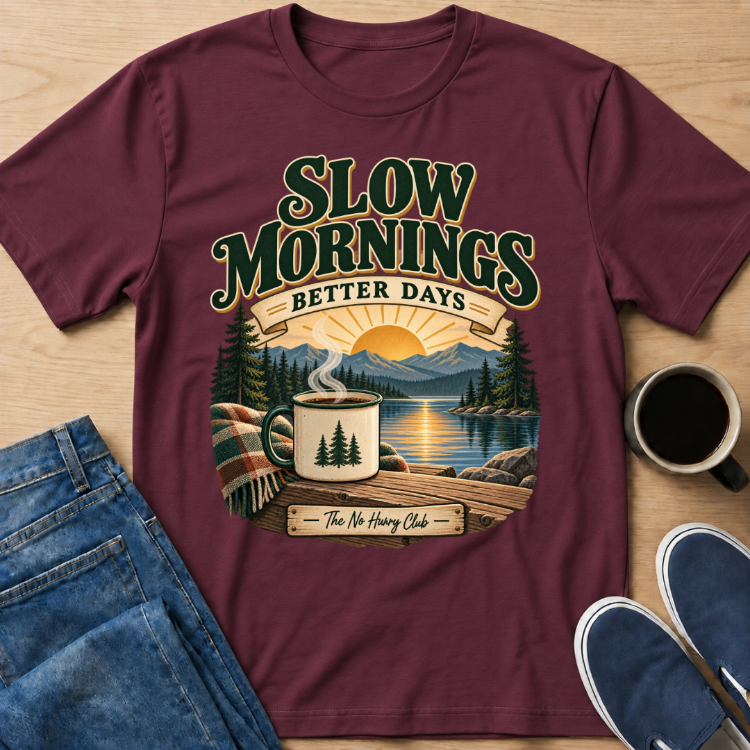 Lake Slow Mornings T-Shirt