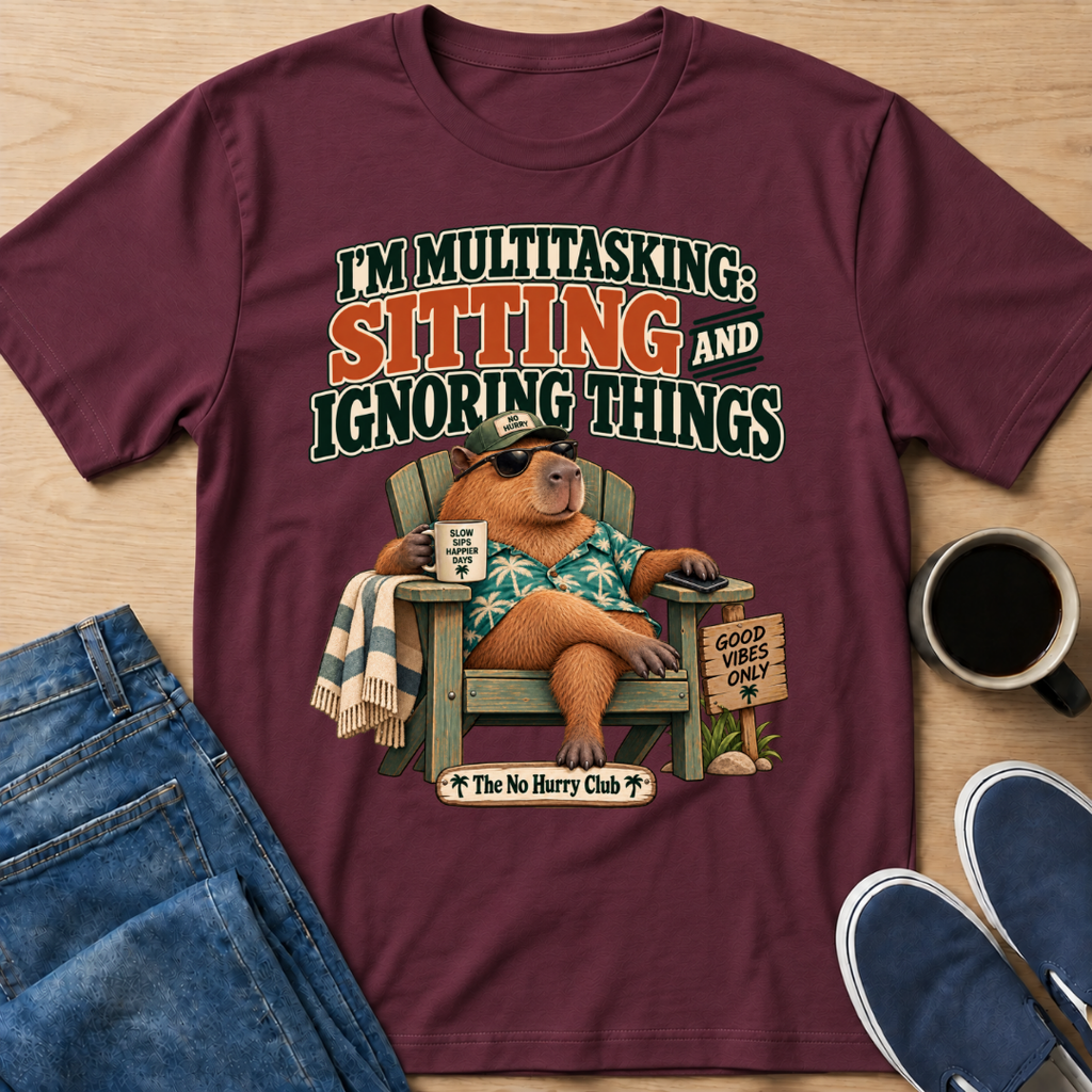 Multitasking Capybara T-Shirt