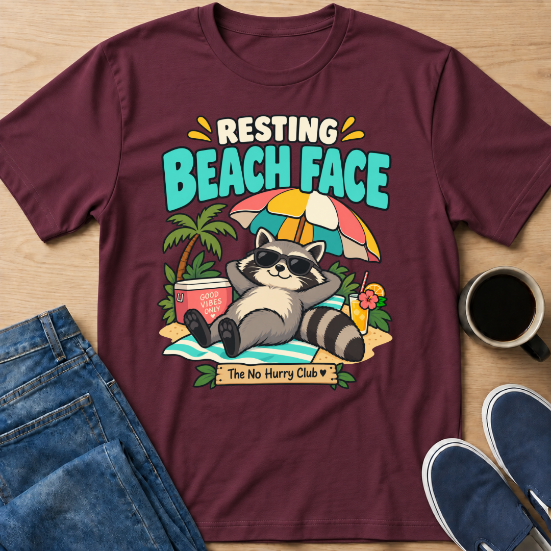 Resting Beach Face T-Shirt
