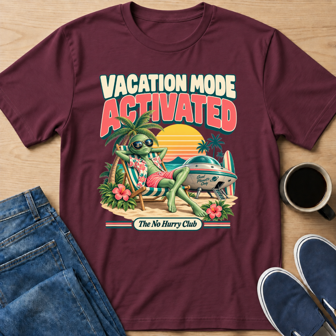 Vacation Mode Alien T-Shirt