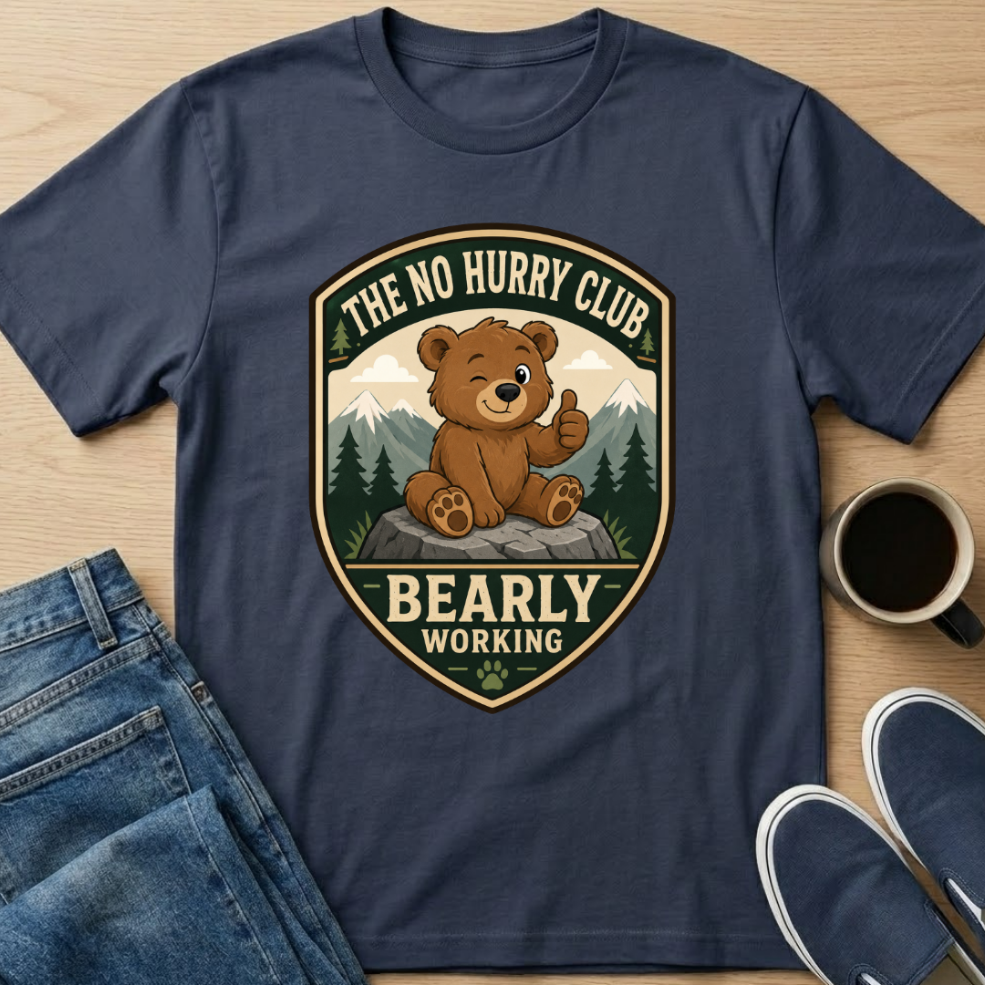 Bearly Working Badge T-Shirt