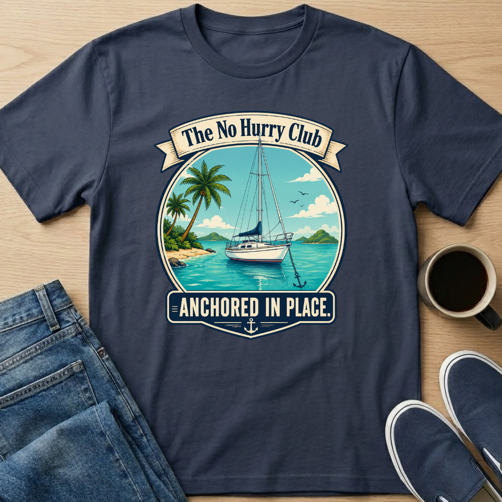 Anchored in Place Sailboat T-Shirt