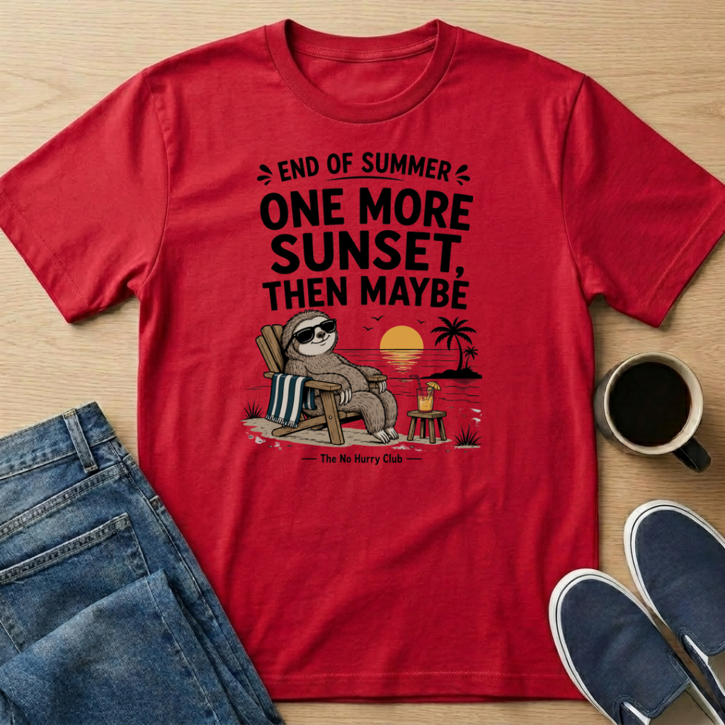 One More Sunset Sloth T-Shirt