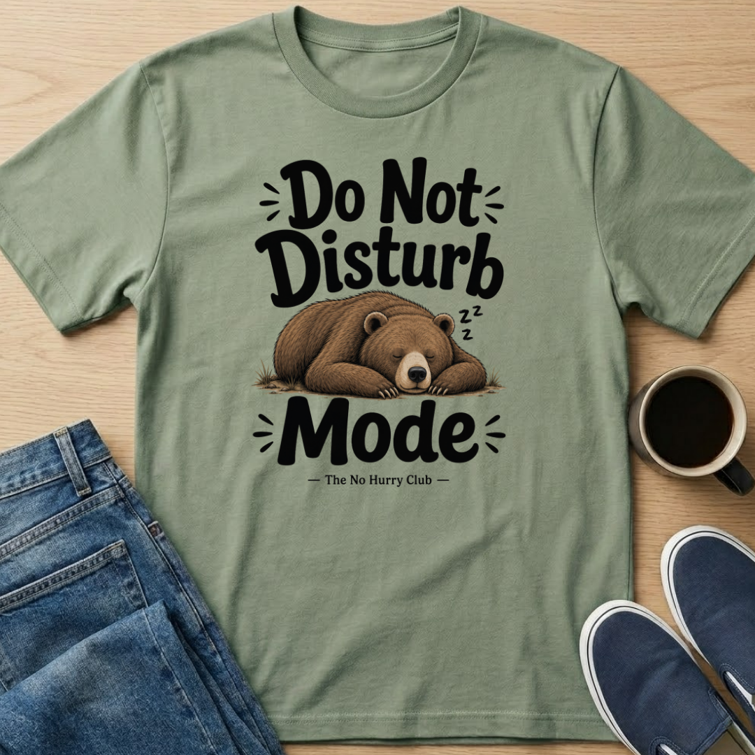 Do Not Disturb Mode Bear T-Shirt