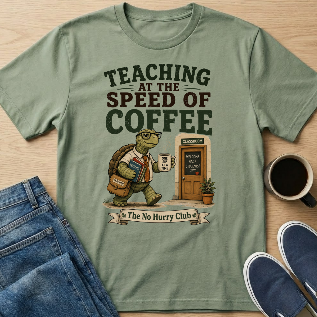 Teaching At The Speed Of Coffee T-Shirt