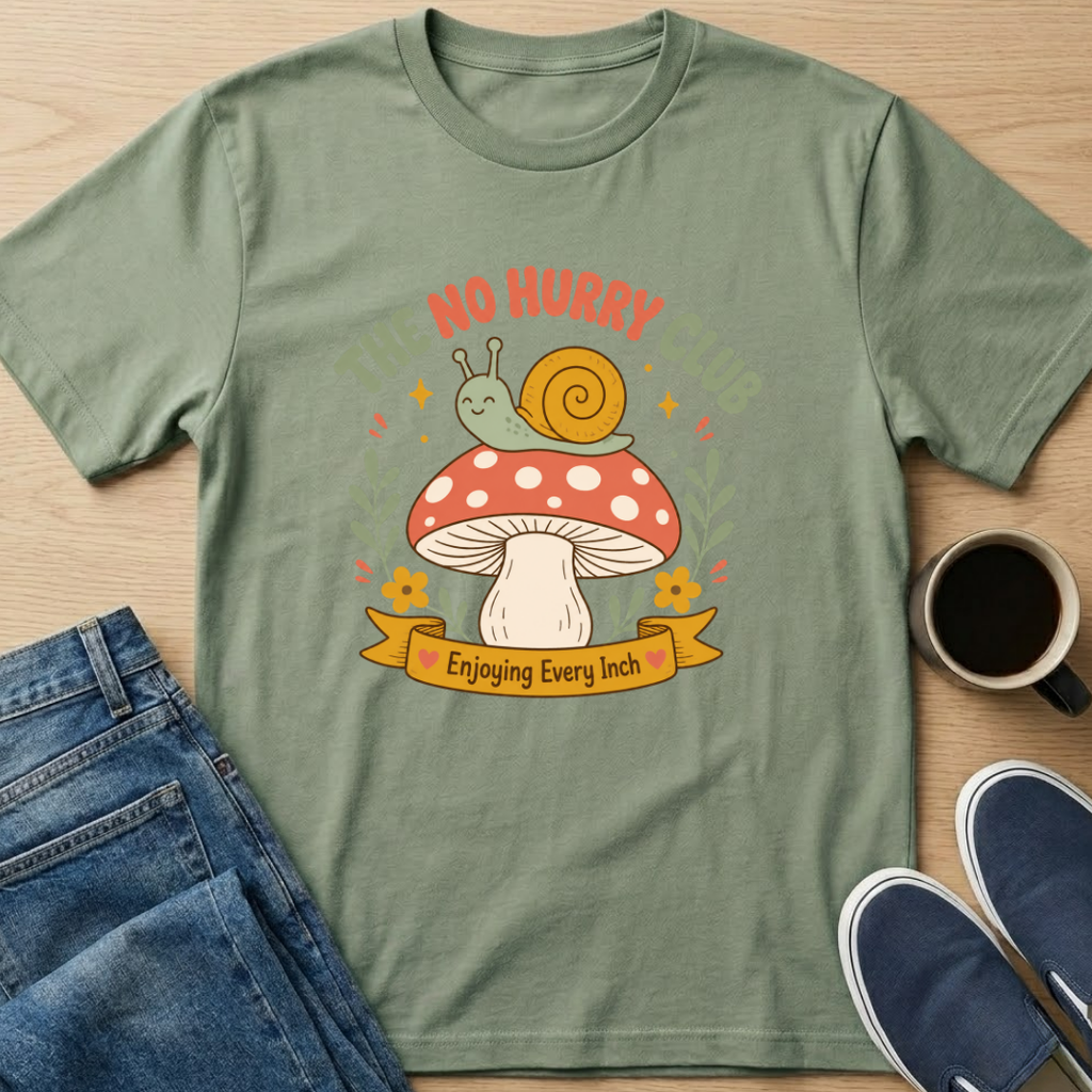 Enjoying Every Inch Mushroom T-Shirt
