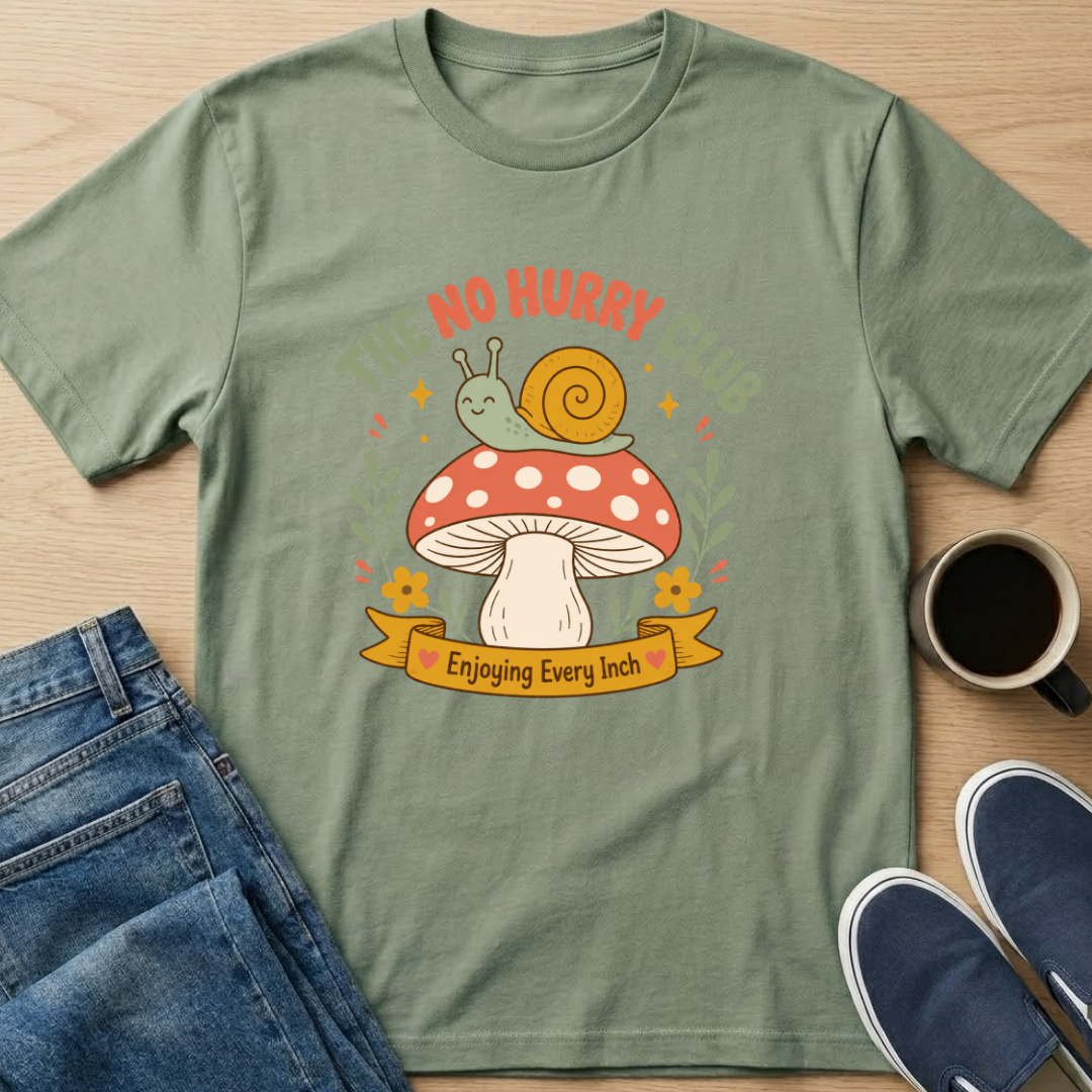 Enjoying Every Inch Mushroom T-Shirt