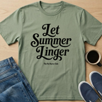 Let Summer Linger Text T-Shirt