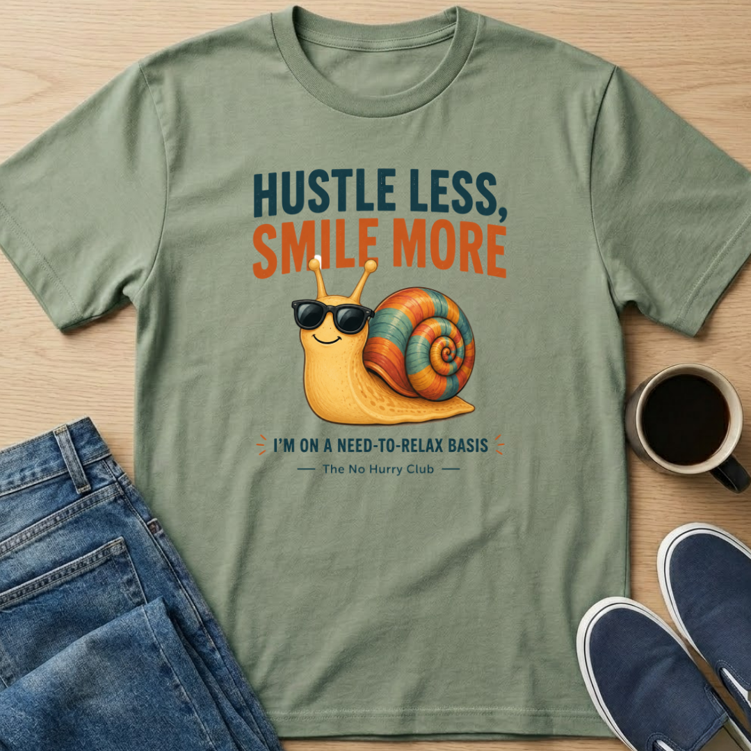 Hustle Less Snail T-Shirt