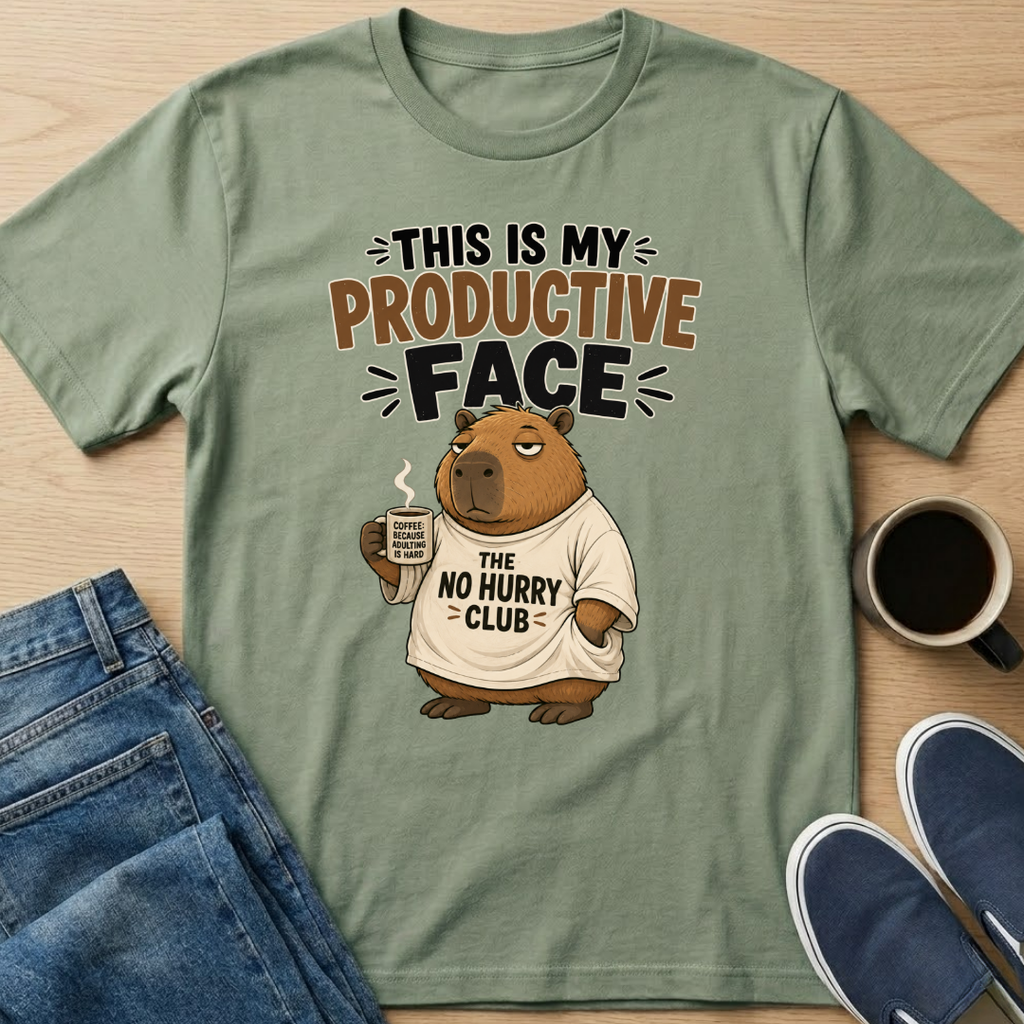 Productive Face Capybara T-Shirt