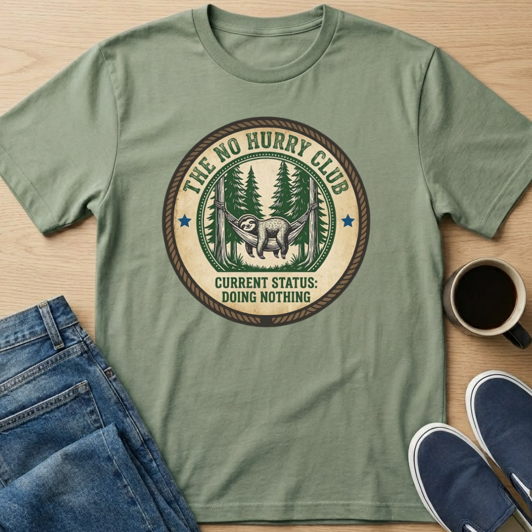 Doing Nothing Sloth T-Shirt