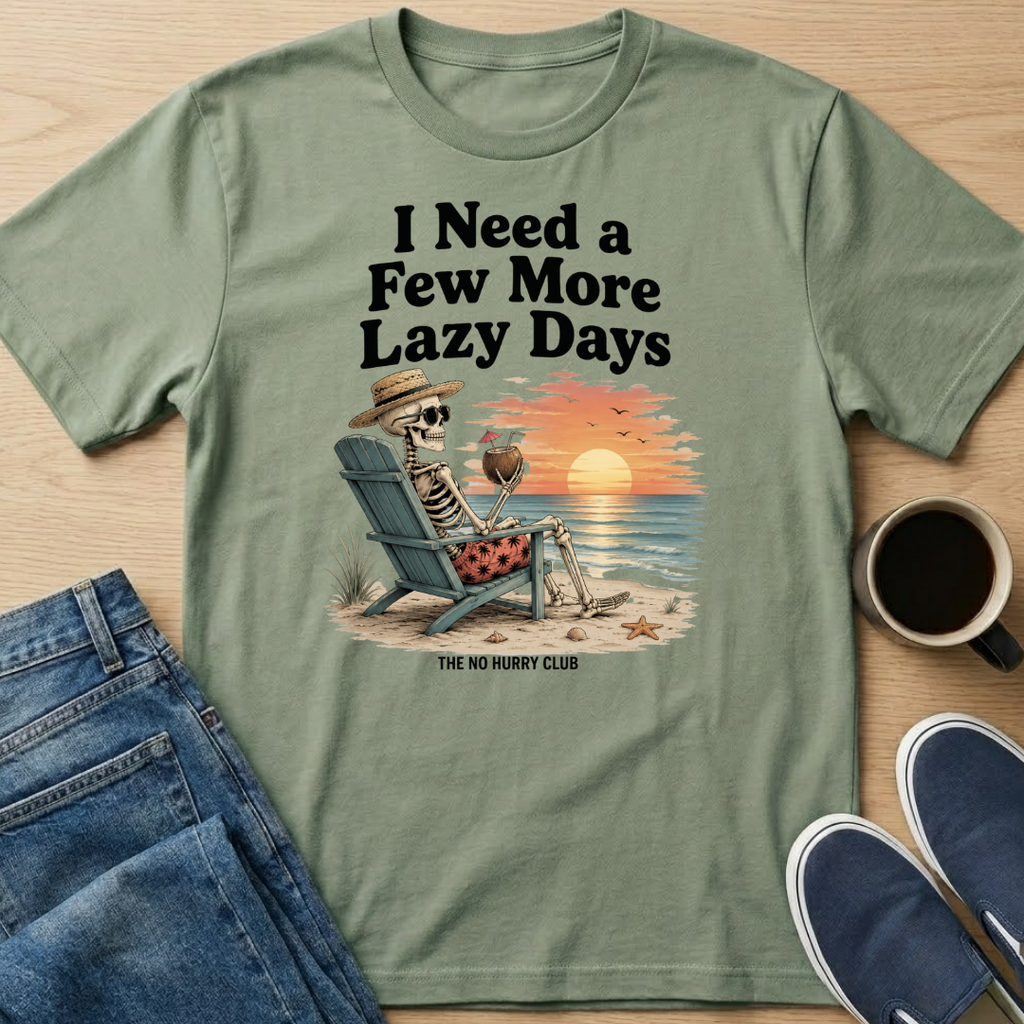 Lazy Days Skelly T-Shirt