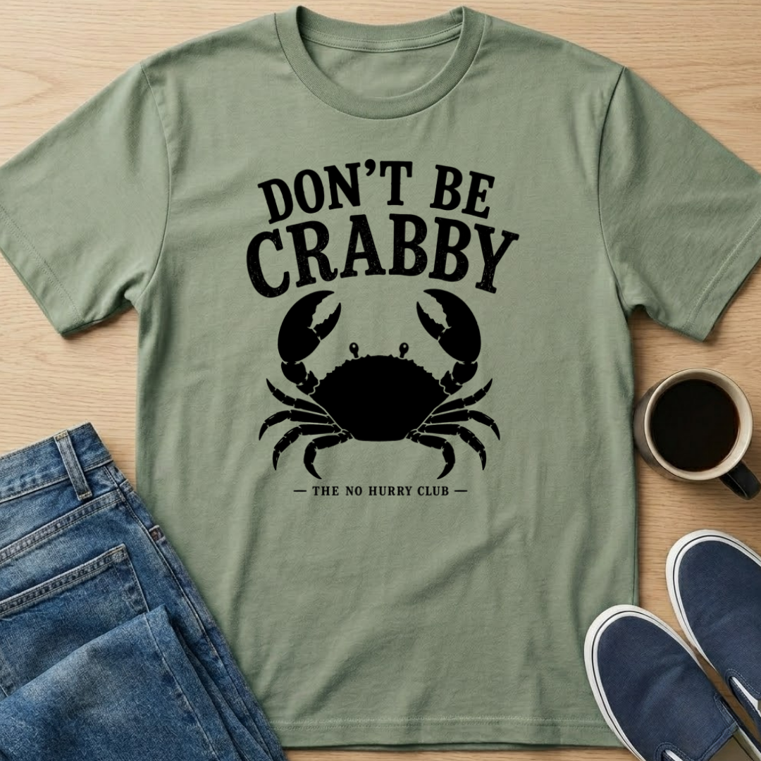 Don't Be Crabby - Black T-Shirt