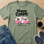 Happy Camper - Pink T-Shirt