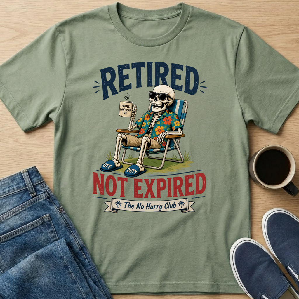Retired Not Expired Skelly T-Shirt
