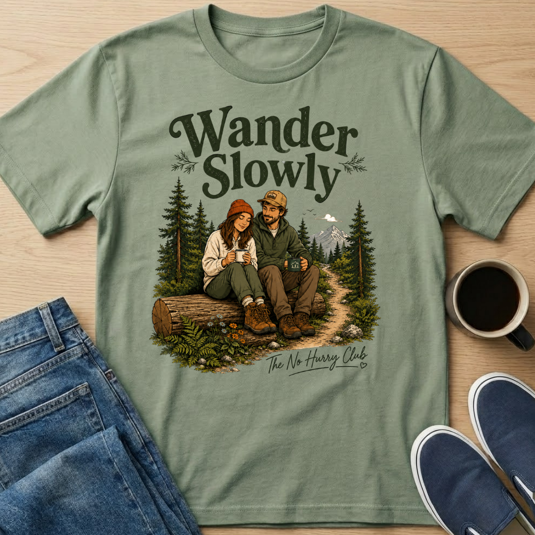 Wander Slowly Couple T-Shirt