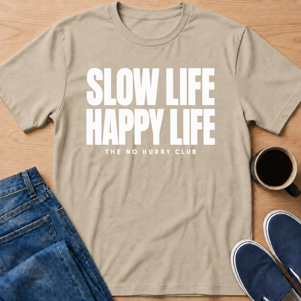 Happy Life White T-Shirt