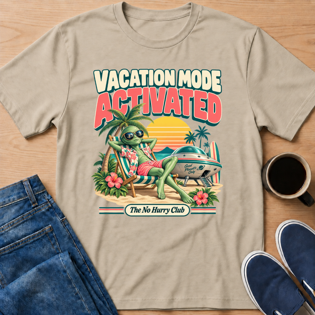 Vacation Mode Alien T-Shirt