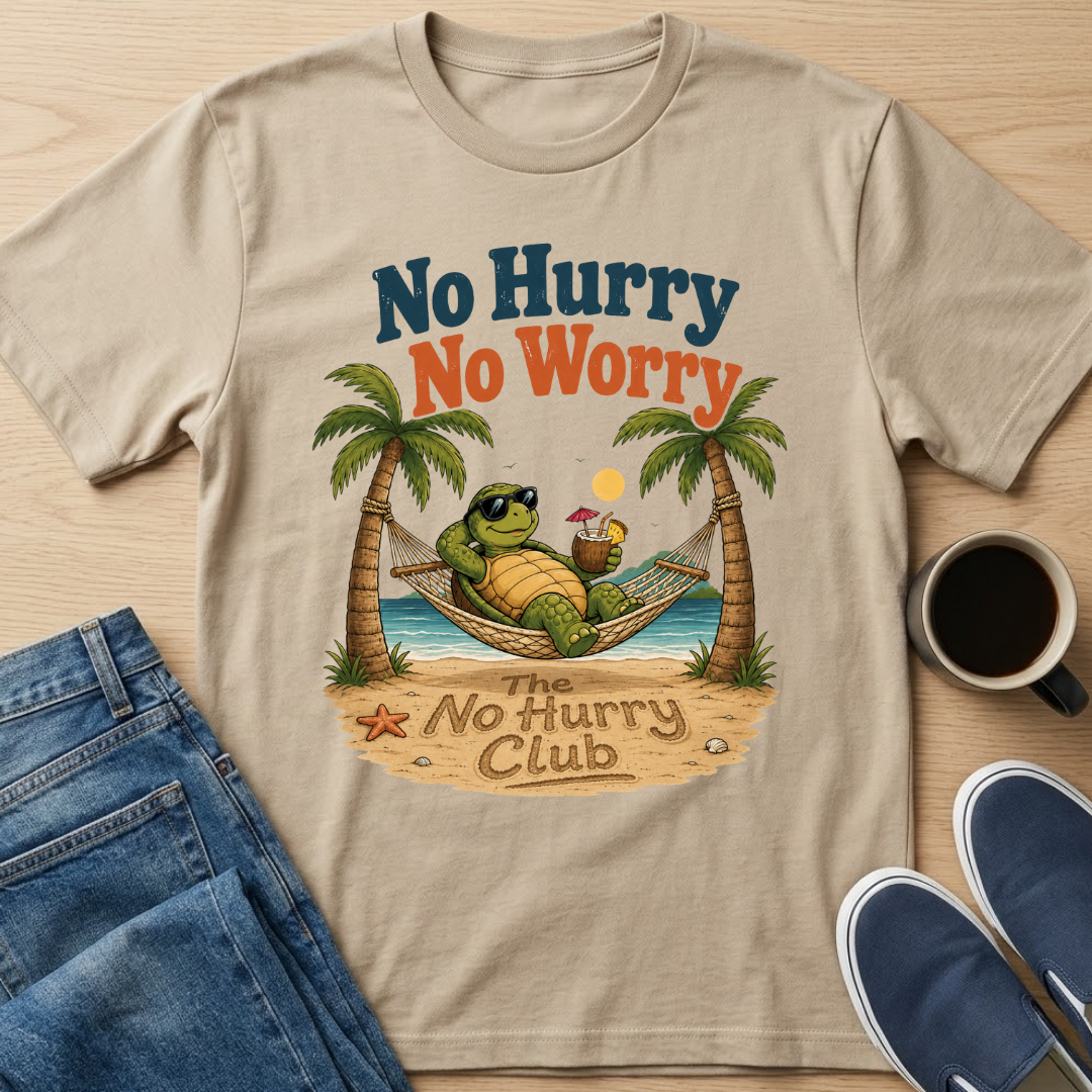 No Hurry No Worry Hammock T-Shirt