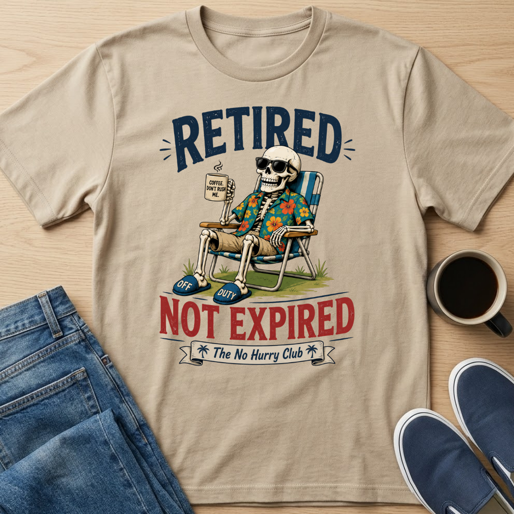 Retired Not Expired Skelly T-Shirt